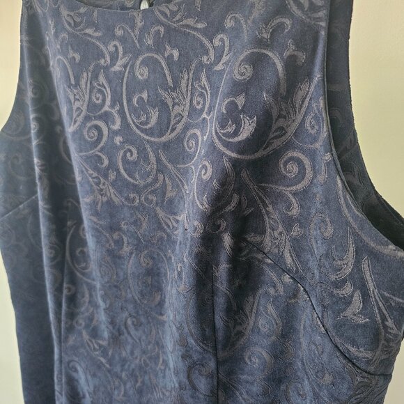 All That Jazz Faux Burnout Velveteen Strappy Cocktail Dress - Picture 3 of 8